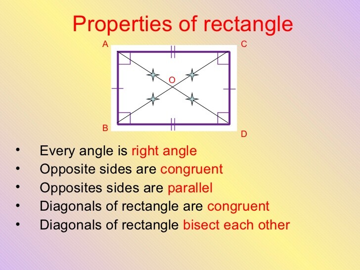 10 Properties of Rectangle